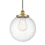 Innovations Lighting Beacon 14" Wide Pendant Brushed Brass / Seedy