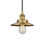 Innovations Lighting Railroad 8" Wide Mini Pendant Brushed Brass