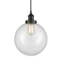 Innovations Lighting Beacon 10" Wide Pendant Matte Black / Clear