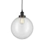 Innovations Lighting Beacon 12" Wide pendant Matte Black / Clear