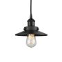 Innovations Lighting Railroad 8" Wide Mini Pendant Matte Black / Matte Black