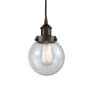Innovations Lighting Beacon 6" Wide Mini Pendant Oil Rubbed Bronze / Seedy
