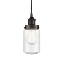 Innovations Lighting Dover 5" Wide Mini Pendant Oil Rubbed Bronze / Seedy