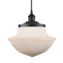 Innovations Lighting Oxford 12" Wide Pendant Oil Rubbed Bronze / Matte White