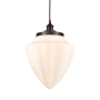 Innovations Lighting Bullet 12" Wide Pendant Oil Rubbed Bronze / Matte White