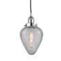 Innovations Lighting Geneseo 7" Wide Mini Pendant Polished Chrome / Clear Crackled