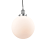 Innovations Lighting Beacon 10" Wide Pendant Polished Chrome / Matte White