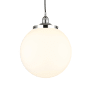 Innovations Lighting Beacon 14" Wide Pendant Polished Chrome / Matte White