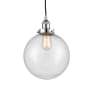 Innovations Lighting Beacon 10" Wide Pendant Polished Chrome / Seedy
