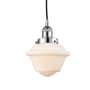 Innovations Lighting Oxford 8" Wide Mini Pendant Polished Chrome / Matte White
