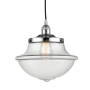 Innovations Lighting Oxford 12" Wide Pendant Polished Chrome / Clear