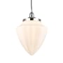 Innovations Lighting Bullet 12" Wide Pendant Polished Chrome / Matte White