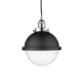 Innovations Lighting Hampden 9" Wide Mini Pendant Polished Chrome / Seedy