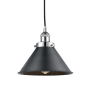 Innovations Lighting Briarcliff 10" Wide Pendant Polished Chrome / Matte Black