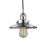 Innovations Lighting Railroad 8" Wide Mini Pendant Polished Chrome / Polished Chrome