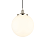 Innovations Lighting Beacon 14" Wide Pendant Polished Nickel / Matte White