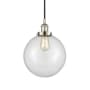 Innovations Lighting Beacon 10" Wide Pendant Polished Nickel / Clear