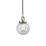 Innovations Lighting Beacon 6" Wide Mini Pendant Polished Nickel / Seedy