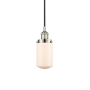 Innovations Lighting Dover 5" Wide Mini Pendant Polished Nickel / Matte White