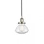 Innovations Lighting Olean 7" Wide Mini Pendant Polished Nickel / Clear