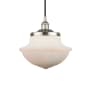 Innovations Lighting Oxford 12" Wide Pendant Polished Nickel / Matte White