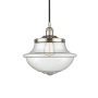 Innovations Lighting Oxford 12" Wide Pendant Polished Nickel / Seedy
