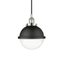 Innovations Lighting Hampden 9" Wide Mini Pendant Polished Nickel / Clear