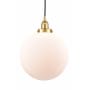Innovations Lighting Beacon 12" Wide pendant Satin Gold / Matte White