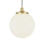 Innovations Lighting Beacon 14" Wide Pendant Satin Gold / Matte White