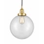 Innovations Lighting Beacon 10" Wide Pendant Satin Gold / Clear
