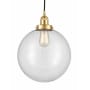 Innovations Lighting Beacon 12" Wide pendant Satin Gold / Clear