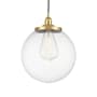 Innovations Lighting Beacon 14" Wide Pendant Satin Gold / Clear