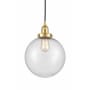 Innovations Lighting Beacon 10" Wide Pendant Satin Gold / Seedy