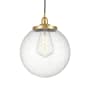 Innovations Lighting Beacon 14" Wide Pendant Satin Gold / Seedy