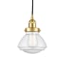 Innovations Lighting Olean 7" Wide Mini Pendant Satin Gold / Seedy