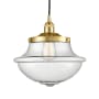 Innovations Lighting Oxford 12" Wide Pendant Satin Gold / Seedy