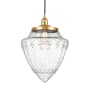 Innovations Lighting Bullet 12" Wide Pendant Satin Gold / Seedy
