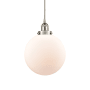 Innovations Lighting Beacon 10" Wide Pendant Brushed Satin Nickel / Matte White