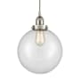 Innovations Lighting Beacon 10" Wide Pendant Brushed Satin Nickel / Clear