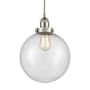 Innovations Lighting Beacon 10" Wide Pendant Brushed Satin Nickel / Seedy