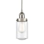 Innovations Lighting Dover 5" Wide Mini Pendant Brushed Satin Nickel / Seedy