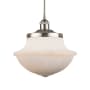 Innovations Lighting Oxford 12" Wide Pendant Brushed Satin Nickel / Matte White