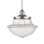 Innovations Lighting Oxford 12" Wide Pendant Brushed Satin Nickel / Clear