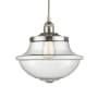 Innovations Lighting Oxford 12" Wide Pendant Brushed Satin Nickel / Seedy