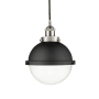 Innovations Lighting Hampden 9" Wide Mini Pendant Brushed Satin Nickel / Clear