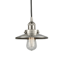Innovations Lighting Railroad 8" Wide Mini Pendant Brushed Satin Nickel / Brushed Satin Nickel