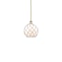 Innovations Lighting Farmhouse Rope 10" Wide Mini Pendant Antique Brass / White Glass with White Rope