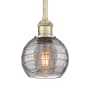 Innovations Lighting Athens Deco Swirl 6" Wide Mini Pendant Antique Brass