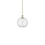 Innovations Lighting Farmhouse Rope 10" Wide Mini Pendant Antique Brass / Clear Glass with White Rope