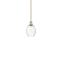 Innovations Lighting Preston 7" Wide Mini Pendant Antique Brass / Clear